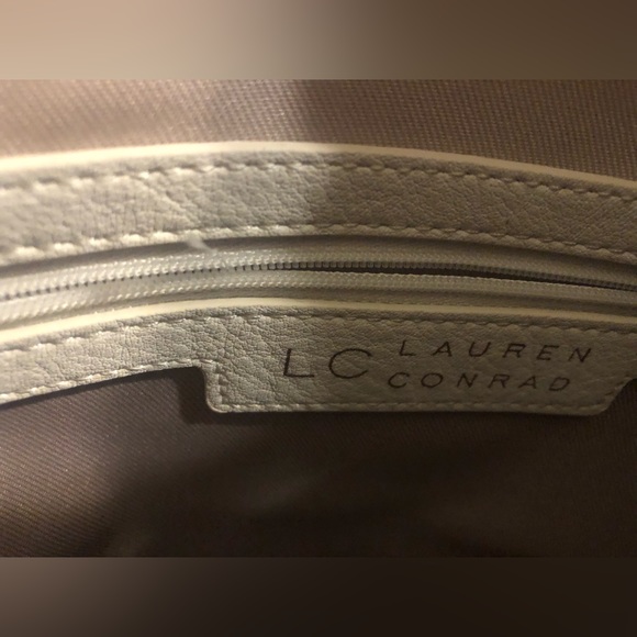 NWT RETAIL $69 Lauren Conrad Marshmallow Square Tote 14x12.4x3.3” - Picture 7 of 12